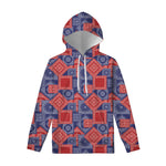 Bandanna Patchwork Pattern Print Pullover Hoodie