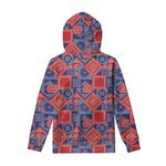 Bandanna Patchwork Pattern Print Pullover Hoodie