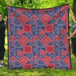Bandanna Patchwork Pattern Print Quilt
