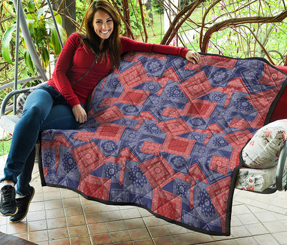Bandanna Patchwork Pattern Print Quilt