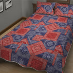 Bandanna Patchwork Pattern Print Quilt Bed Set