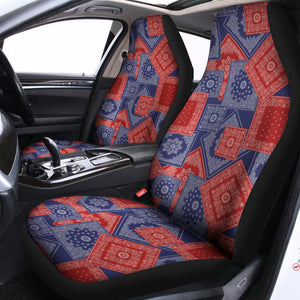 Bandanna Patchwork Pattern Print Universal Fit Car Seat Covers