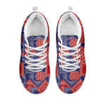 Bandanna Patchwork Pattern Print White Sneakers