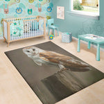 Barn Owl Print Area Rug