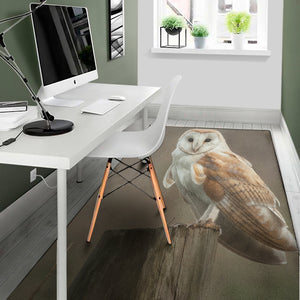 Barn Owl Print Area Rug