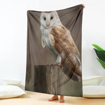 Barn Owl Print Blanket