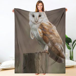 Barn Owl Print Blanket