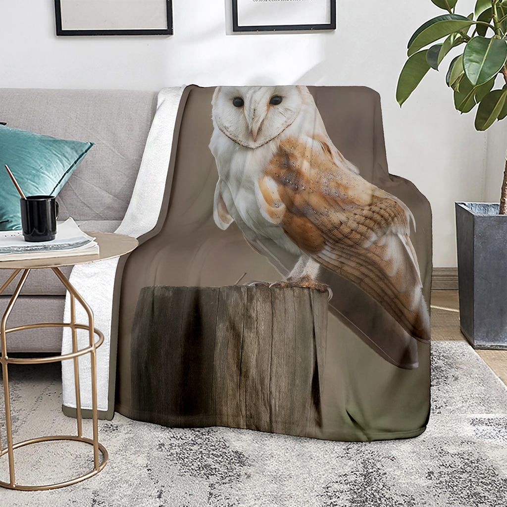 Barn Owl Print Blanket