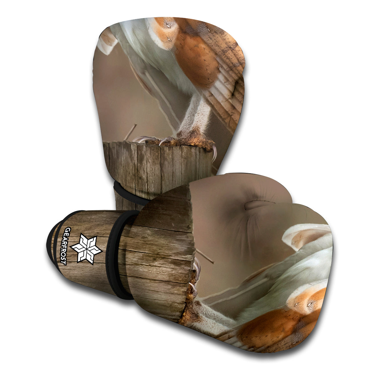 Barn Owl Print Boxing Gloves