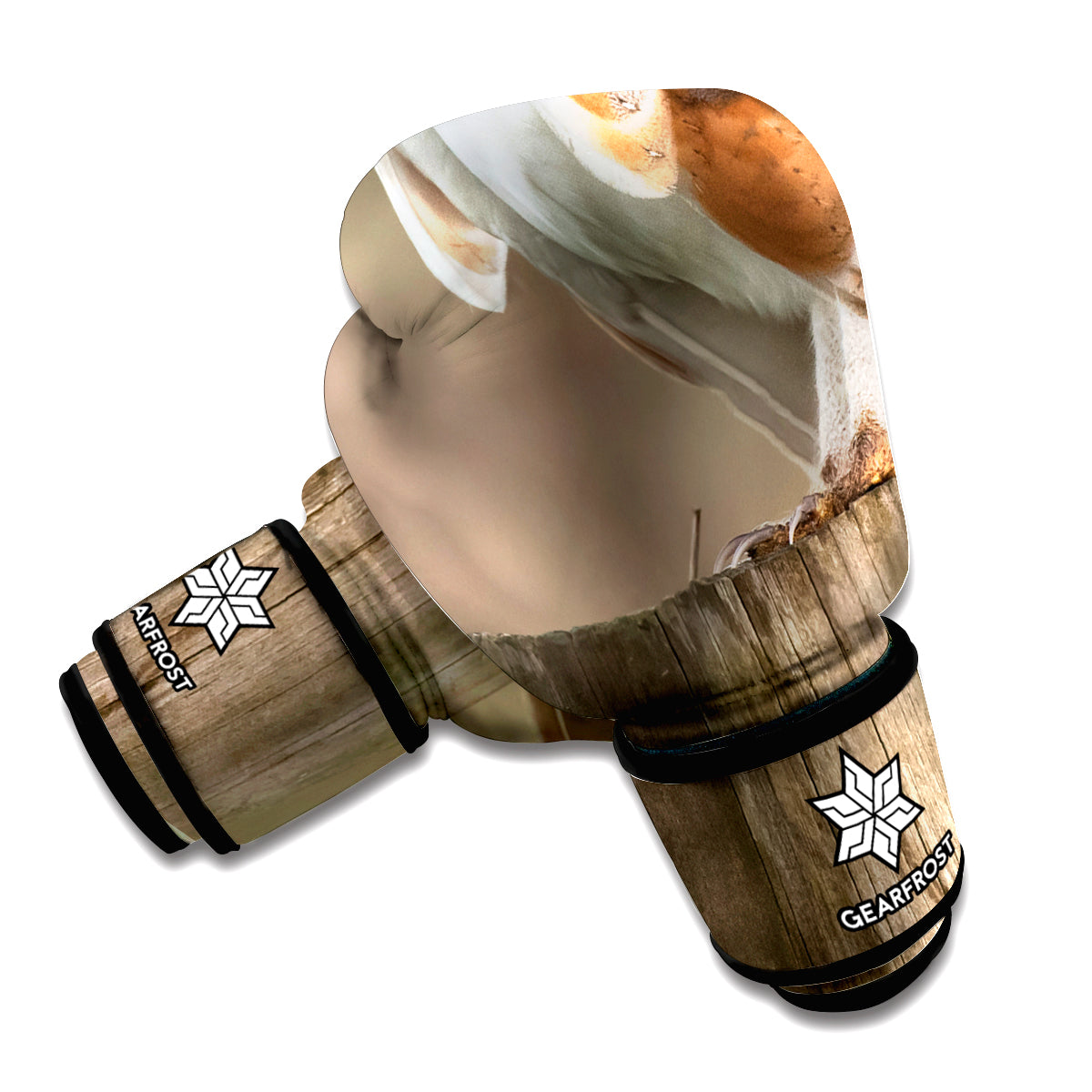 Barn Owl Print Boxing Gloves