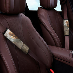 Barn Owl Print Car Seat Belt Covers