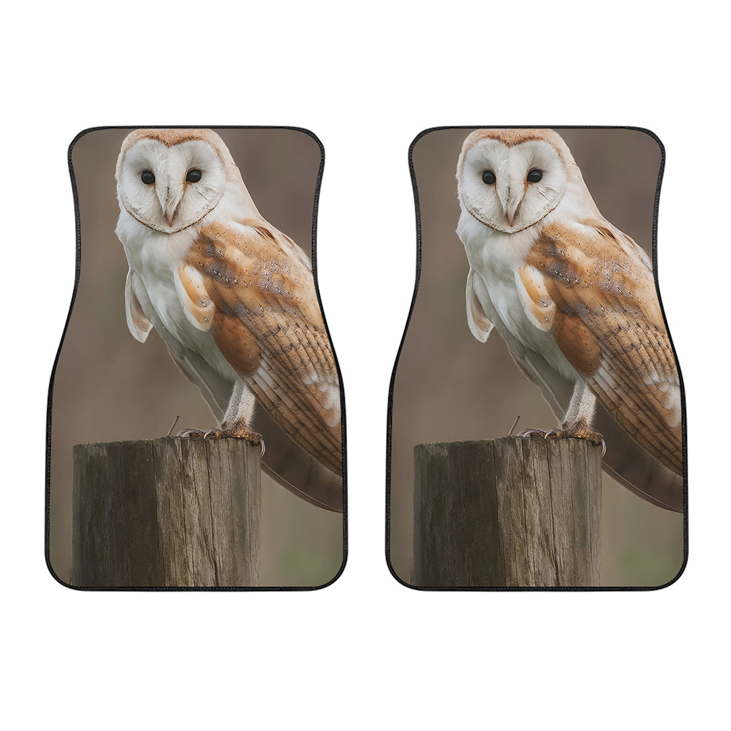 Barn Owl Print Front Car Floor Mats