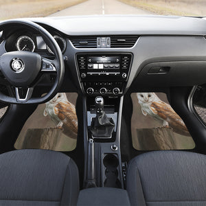 Barn Owl Print Front Car Floor Mats