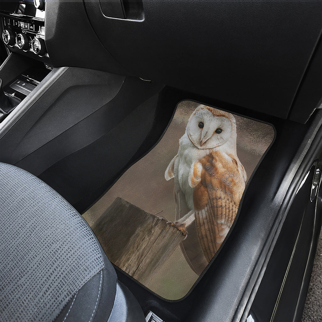 Barn Owl Print Front Car Floor Mats