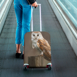 Barn Owl Print Luggage Cover