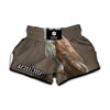 Barn Owl Print Muay Thai Boxing Shorts