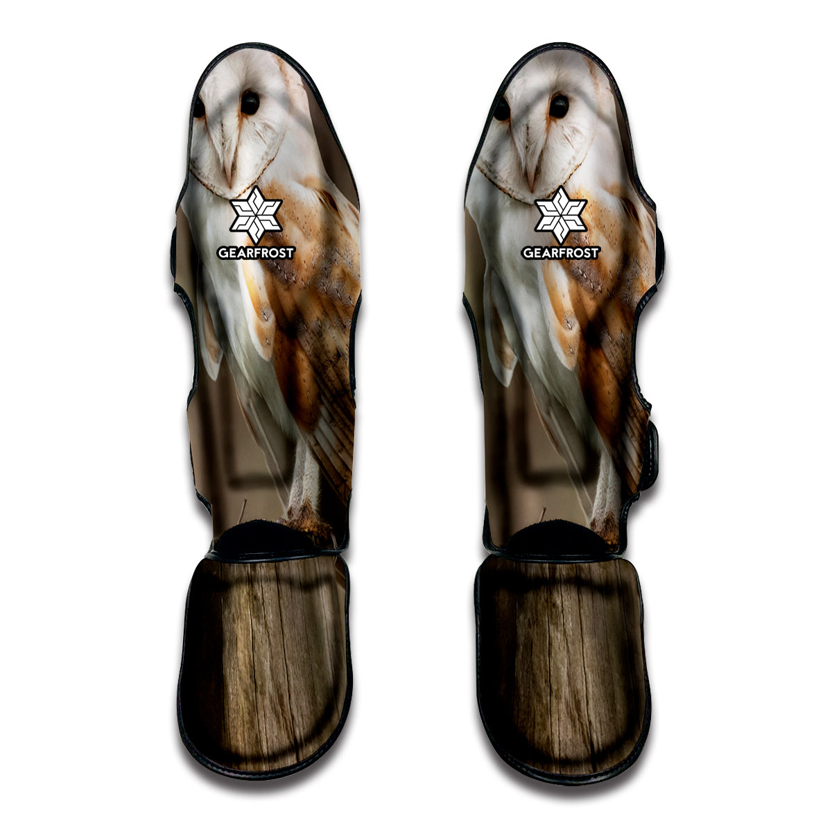 Barn Owl Print Muay Thai Shin Guard