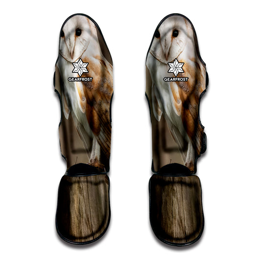 Barn Owl Print Muay Thai Shin Guard