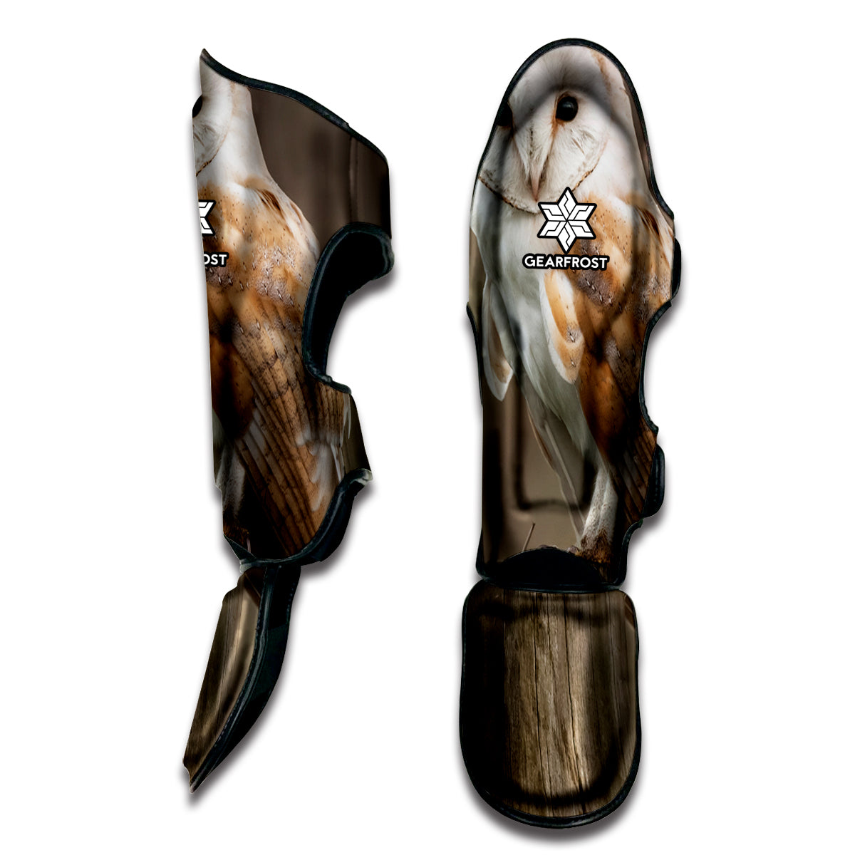 Barn Owl Print Muay Thai Shin Guard