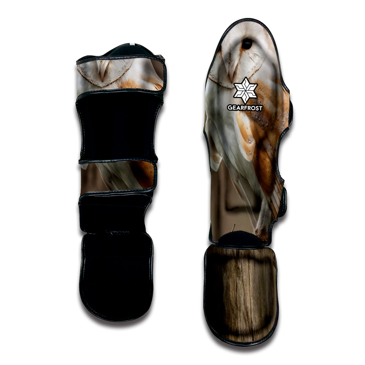 Barn Owl Print Muay Thai Shin Guard