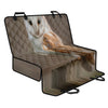 Barn Owl Print Pet Car Back Seat Cover