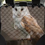 Barn Owl Print Pet Car Back Seat Cover