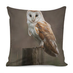 Barn Owl Print Pillow Cover