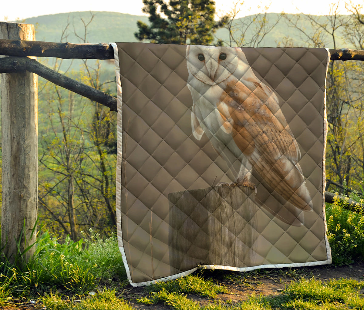 Barn Owl Print Quilt