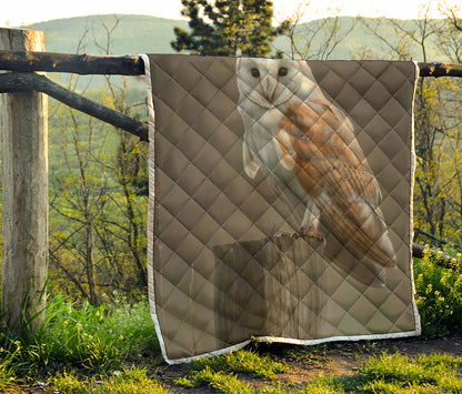 Barn Owl Print Quilt