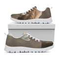 Barn Owl Print White Running Shoes