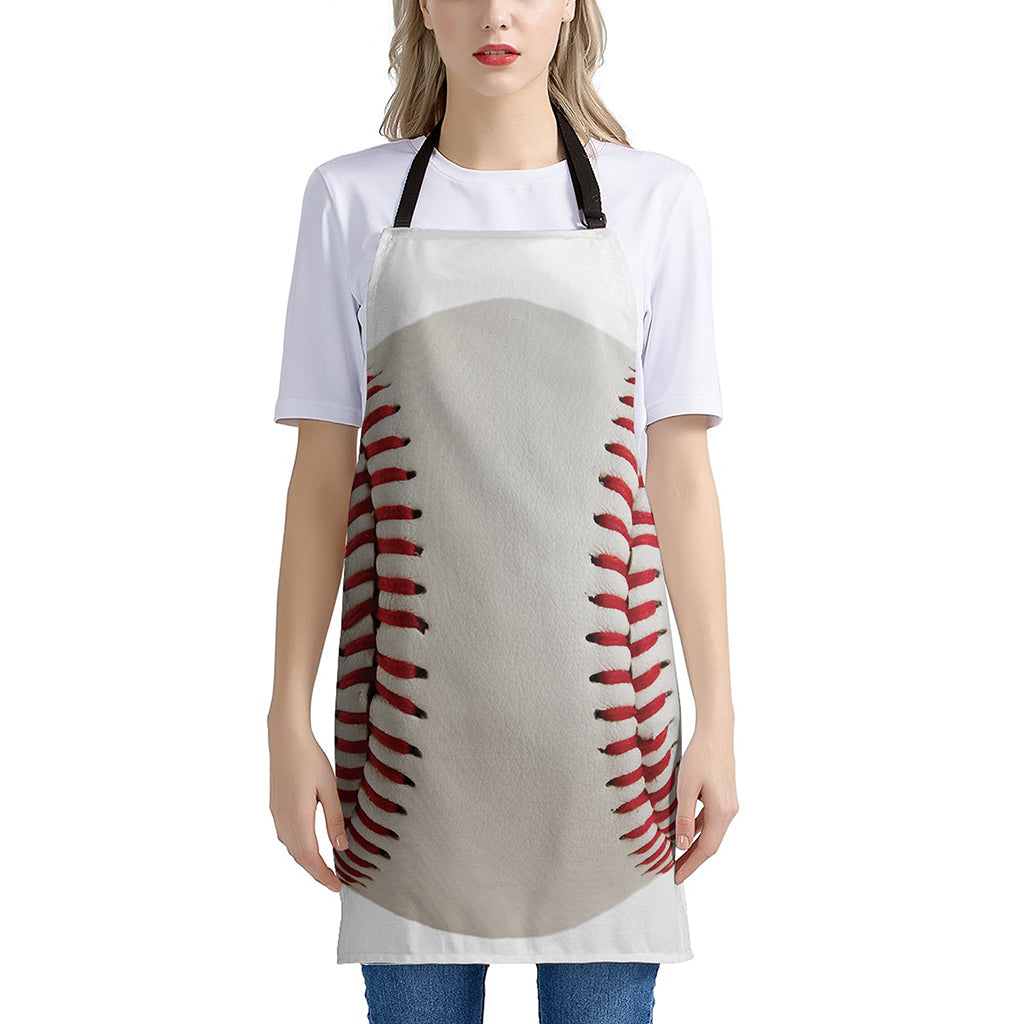 Baseball Stitching Print Apron