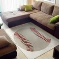 Baseball Stitching Print Floor Mat