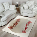 Baseball Stitching Print Area Rug