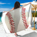 Baseball Stitching Print Beach Sarong Wrap