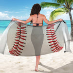 Baseball Stitching Print Beach Sarong Wrap