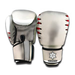 Baseball Stitching Print Boxing Gloves