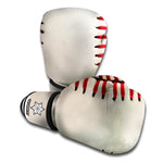 Baseball Stitching Print Boxing Gloves