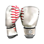 Baseball Stitching Print Boxing Gloves