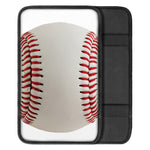 Baseball Stitching Print Car Center Console Cover