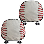 Baseball Stitching Print Car Headrest Covers