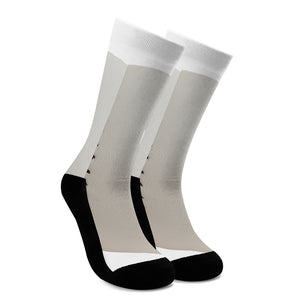 Baseball Stitching Print Crew Socks