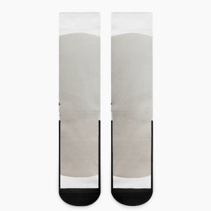 Baseball Stitching Print Crew Socks