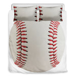 Baseball Stitching Print Duvet Cover Bedding Set