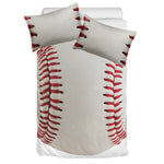 Baseball Stitching Print Duvet Cover Bedding Set