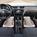 Baseball Stitching Print Front and Back Car Floor Mats