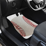 Baseball Stitching Print Front and Back Car Floor Mats