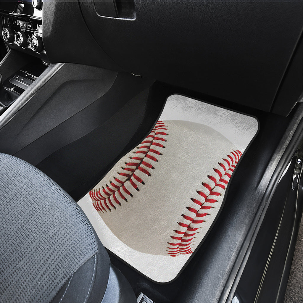 Baseball Stitching Print Front Car Floor Mats