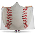 Baseball Stitching Print Hooded Blanket