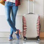 Baseball Stitching Print Luggage Cover