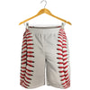 Baseball Stitching Print Men's Shorts